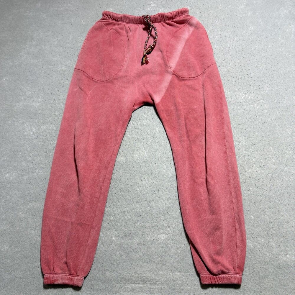 THE GREAT. The Stadium Sweatpant Bubble Gum Pink Joggers Size 0 XS 100% Cotton